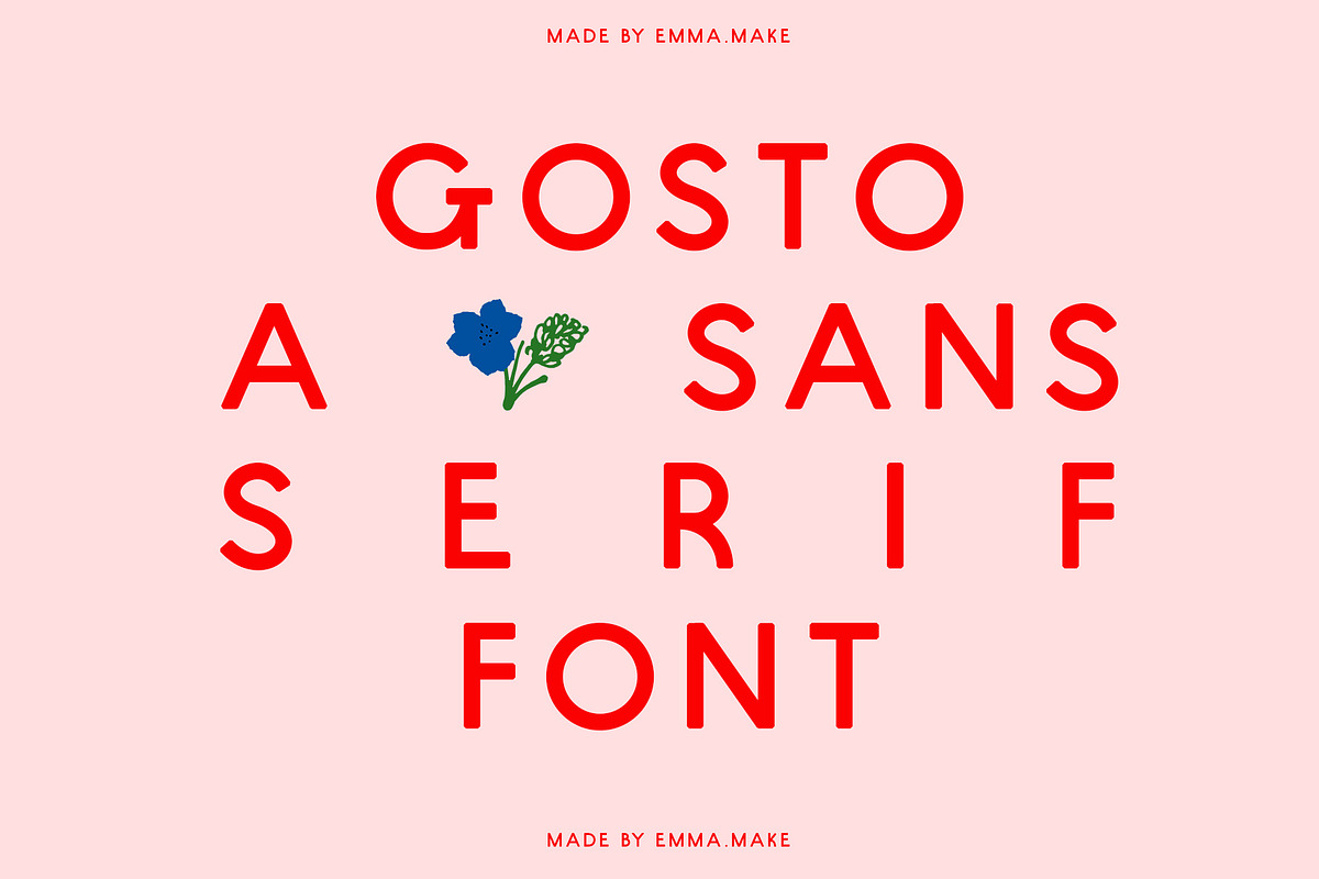 Gosto A Sans Serif Font