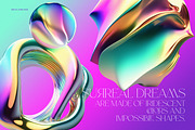 3D IRISCHROME abstract objects, an Object Graphic by CarmineType (Thumbnail 5 of 8)
