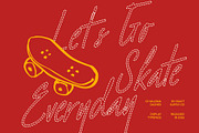 CS Valoria Dashed, a Script Font by Craft Supply Co. (Thumbnail 7 of 8)