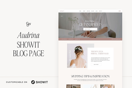 Showit Blog Page Template | Audrina, a Websites & App Template by Create with Danielle