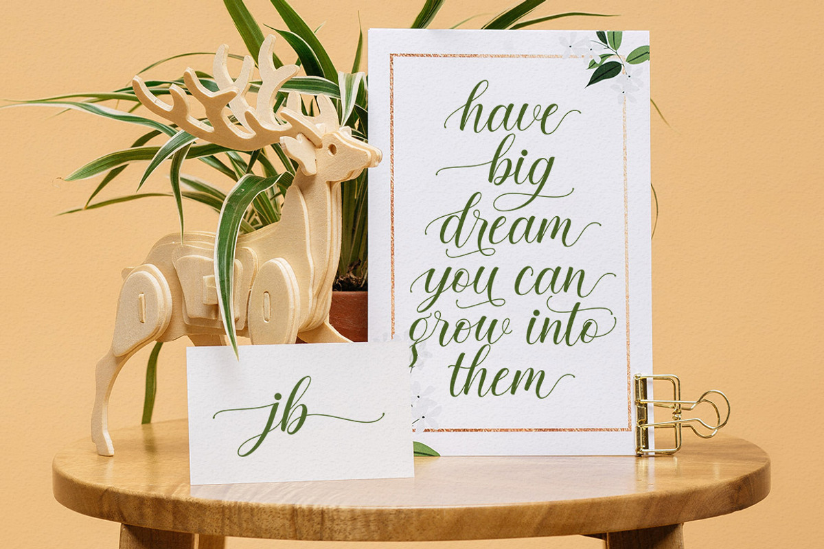 Hometona Script, a Script Font by Lettersams (Photo 8 of 10)