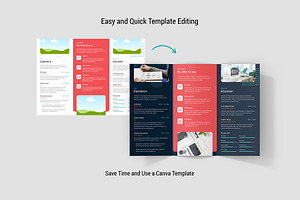 Resume Brochure Tri-Fold Template