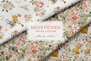 AMOUR - Vintage Valentine, a Seasonal Illustration by AleksaArt (Thumbnail 10 of 14)
