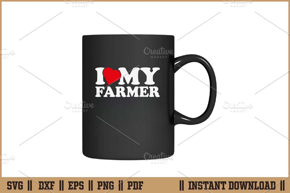 I Love My Farmer Farm Life Design, an Illustration by Handy Arts Studio (Photo 3 of 3)
