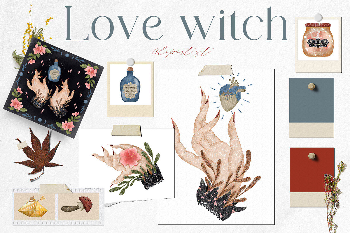 Love Witch Clipart Witchcore PNG, a Person Illustration by Yelloo Fish (Photo 1 of 6)