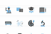 25 Teachers Day Blue & Black Icons, an Icon by IconBunny (Thumbnail 2 of 2)