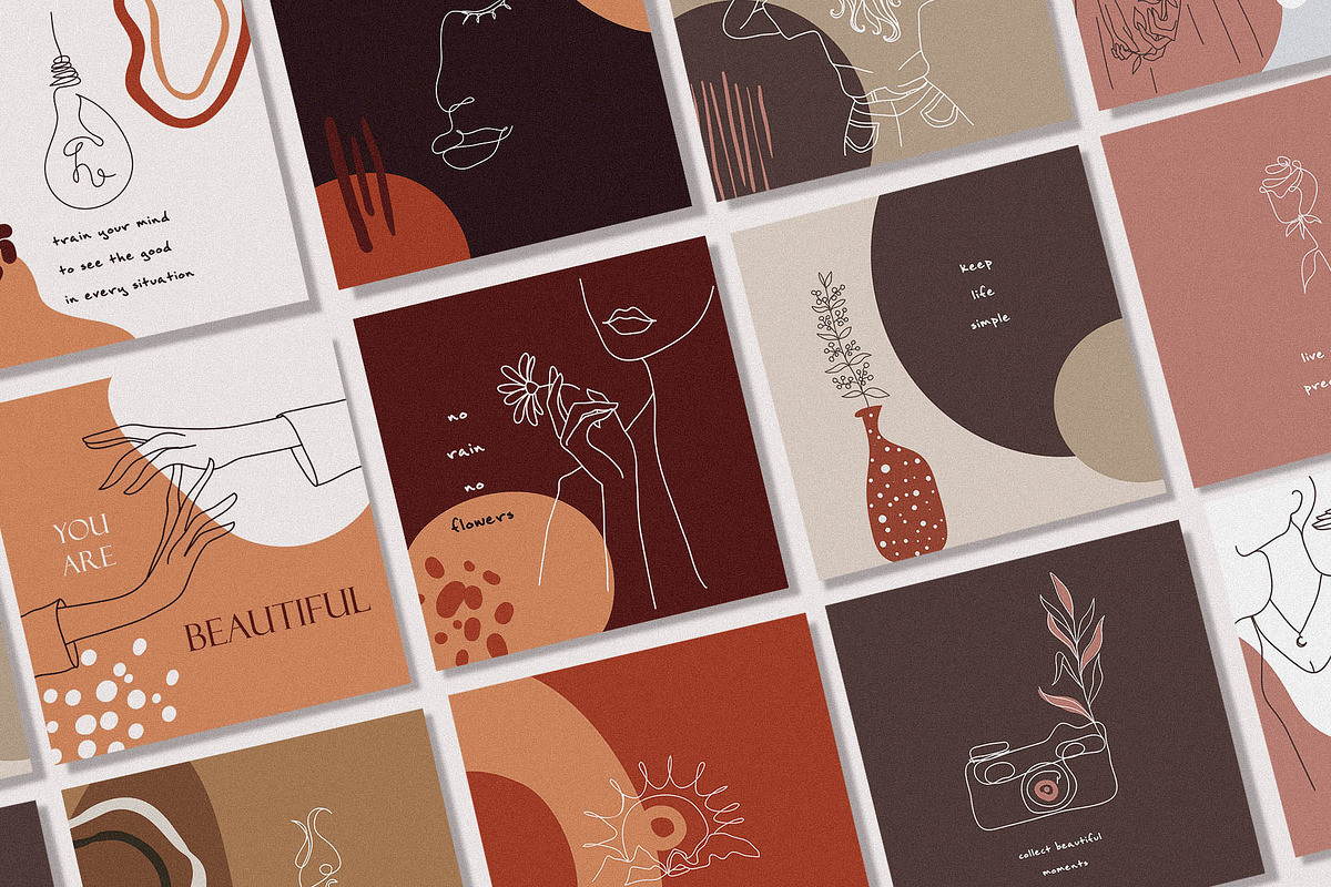 Modern abstract collection, a Decorative Illustration by Scarlet Heath Art (Photo 2 of 22)