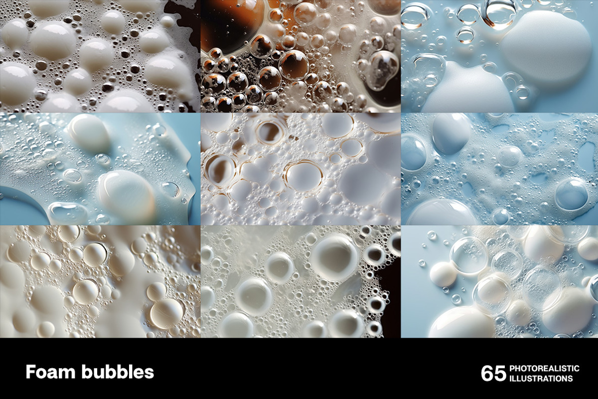 Foam bubbles. Collection, a Healthcare Illustration by Handmadefont (Photo 8 of 12)