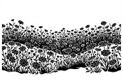 60 Daisy Flower Field Silhouette, a Seasonal Illustration by Amazin_art (Thumbnail 27 of 35)