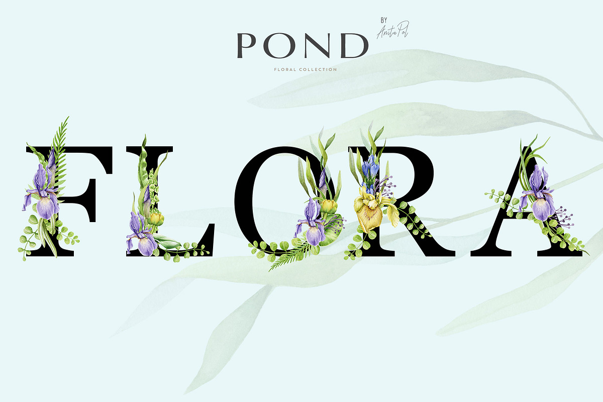 Botanical Watercolor Clipart Set, a Decorative Illustration by AnitaPol (Photo 19 of 21)