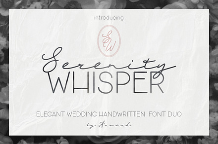 Serenity Whisper Elegant Font DUO