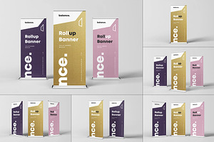Roll Up Banner Mock-up, an Advertising Mockup by zippypixelstudio