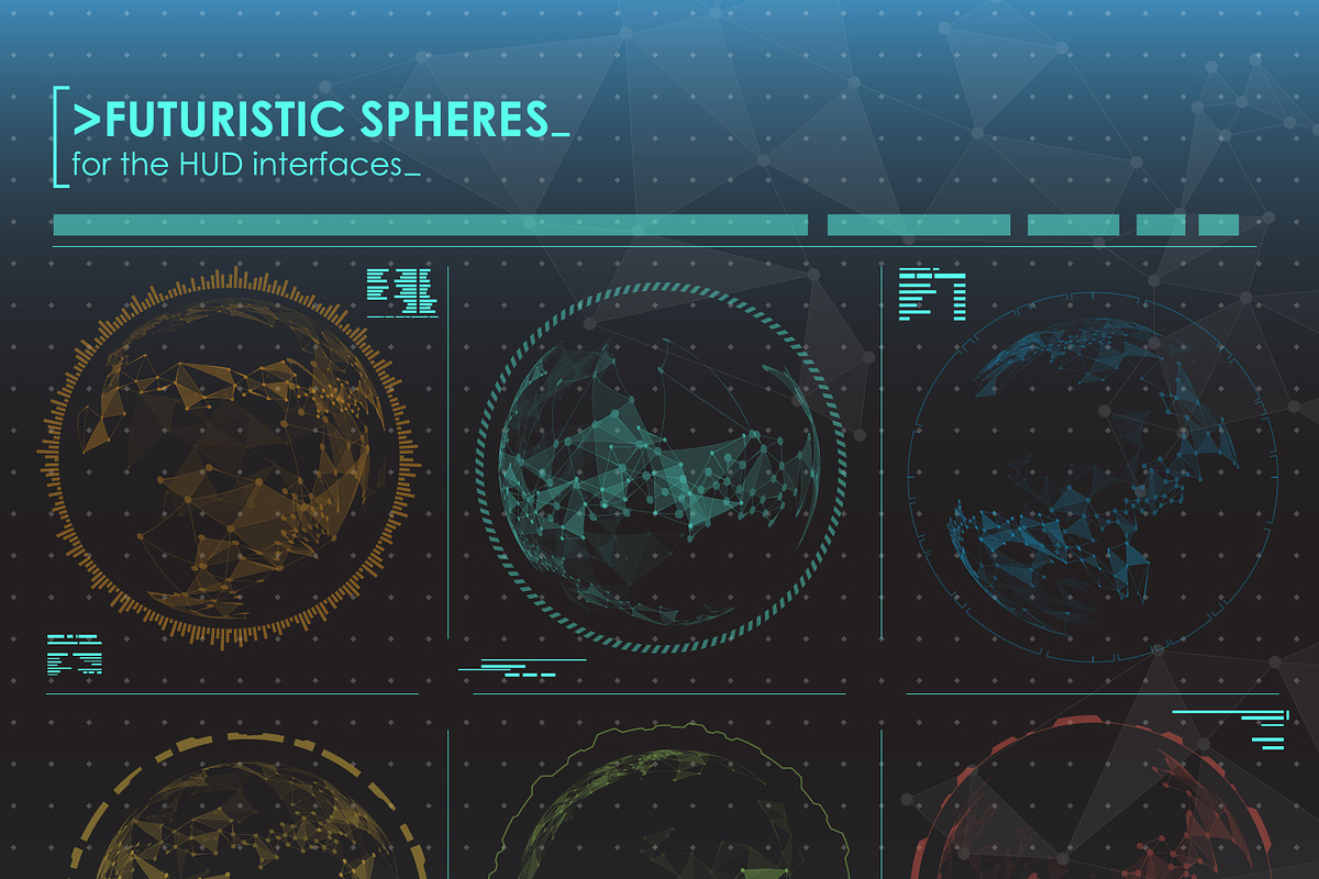Set of HUD user interface elements, an Object Graphic by Andrew_Derr