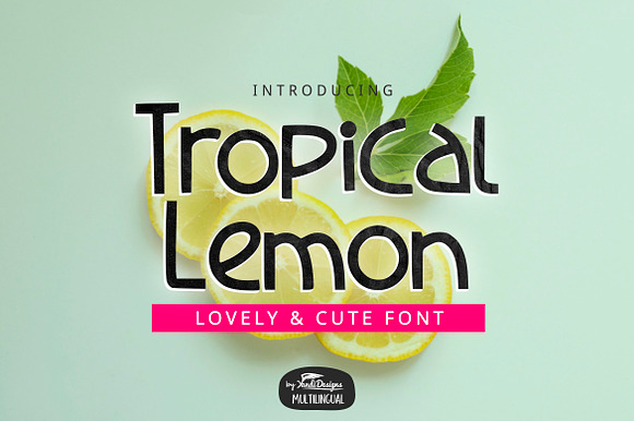 Tropical Lemon Font preview 6