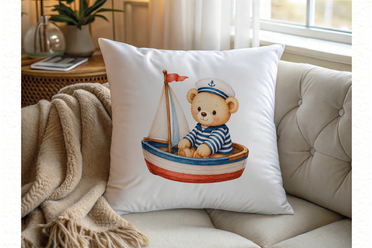 Nautical Teddy Bear Clipart, an Animal Illustration by Villa 11 Estudio (Photo 10 of 10)
