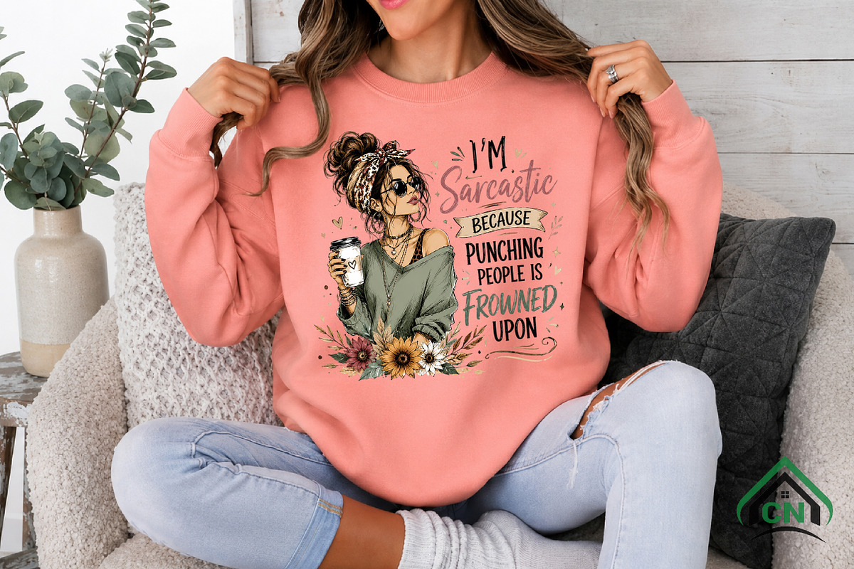 Sarcastic Woman Coffee PNG, a Seasonal Illustration by Craft Nest (Photo 3 of 5)