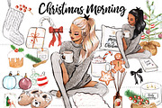 Cozy Christmas Morning, a Seasonal Illustration by creativeDi (Thumbnail 1 of 4)