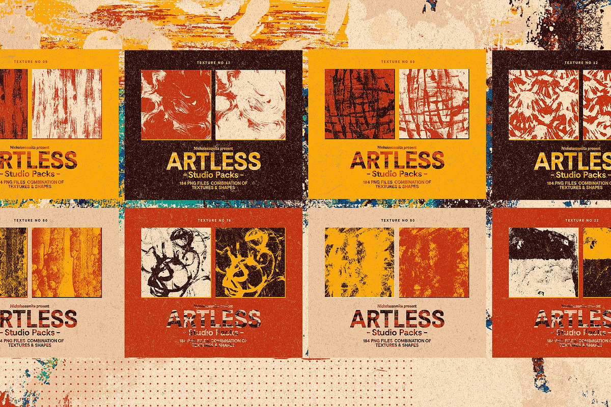 Artless Studio Packs, a Pattern Graphic by nicholasasmita (Photo 14 of 15)