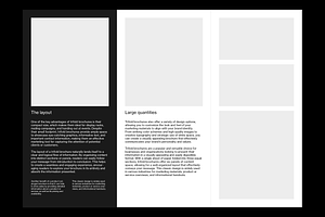 A4 Trifold Brochure Grid System