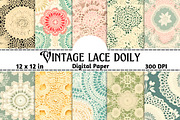 Vintage Doily Lace Seamless Pattern, a Pattern Graphic by Gloria Designed It (Thumbnail 1 of 5)