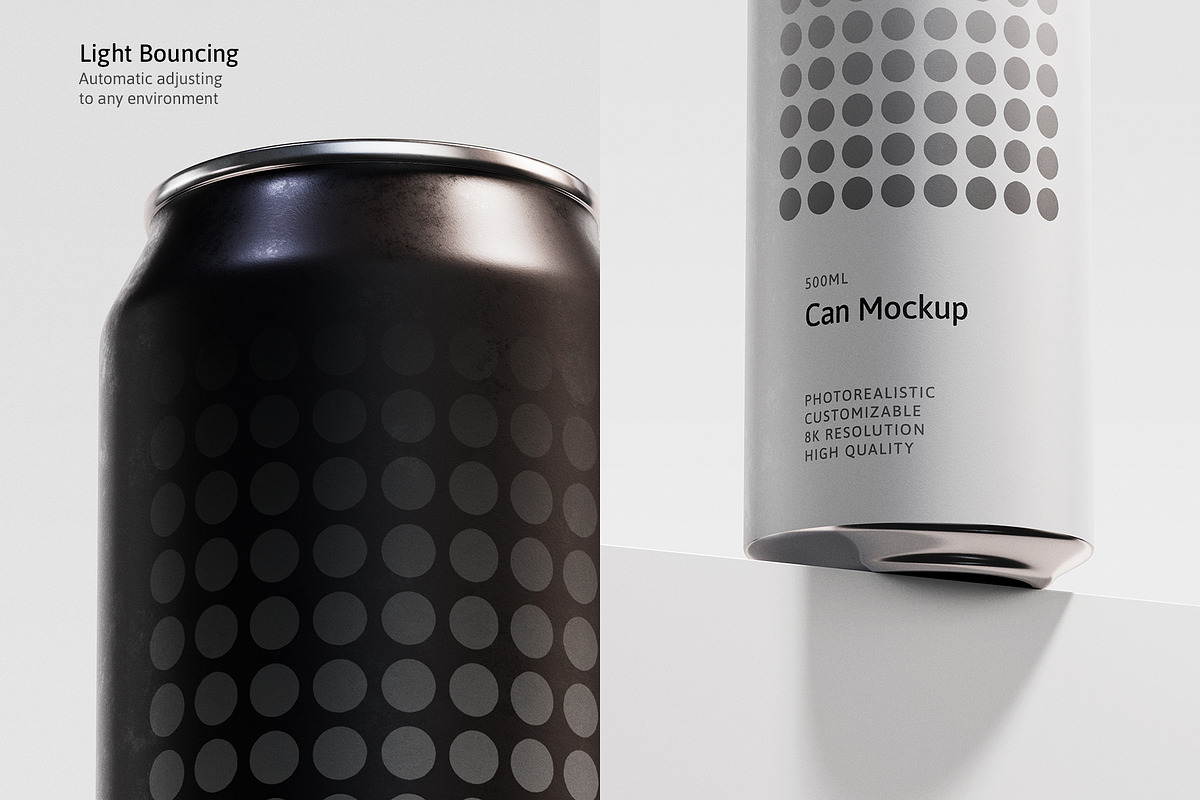 500ml Can Mockup | Plane Scene, a Packaging Mockup by AY Mock-Ups (Photo 4 of 9)