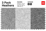 3 Pack Heather Texture Patterns, a Pattern Graphic by Swatch Supply (Thumbnail 1 of 8)