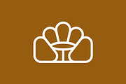 Restaurant Cafe Booths and Seat Logo, a Branding & Logo Template by Buqancreative (Thumbnail 3 of 5)