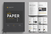 Elegant White Paper Brochure, a Brochure Template by MightyDesign (Thumbnail 1 of 6)