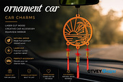 Beach Sunset Car Charms laser Cut, an Object Graphic by OTVEY DESIGN (Thumbnail 4 of 13)