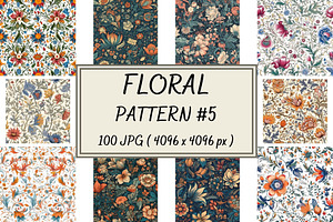 Floral Pattern, Flower Background 5