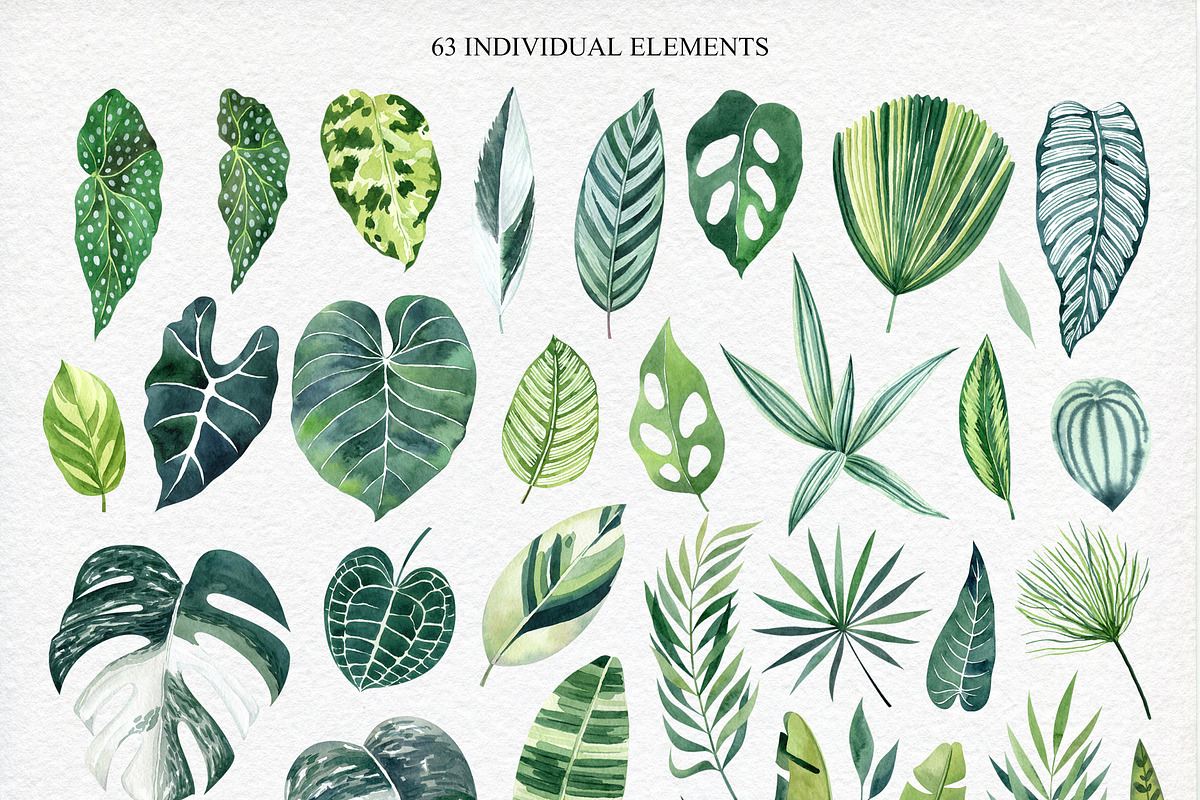 Paint In Green Watercolor Collection, a Texture Illustration by Natalia Fedorova (Photo 3 of 14)