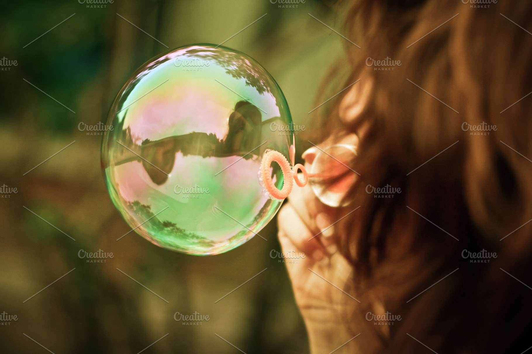 Colorful Bubble Stock Photo Containing Bubble And Girl