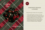 Christmas Embossed Frames & Papers, a Background Graphic by Madiwaso (Thumbnail 6 of 11)