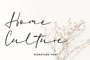 Home Culture - Handwriting Font, a Handwritten Font by Yuby Creative (Thumbnail 1 of 9)