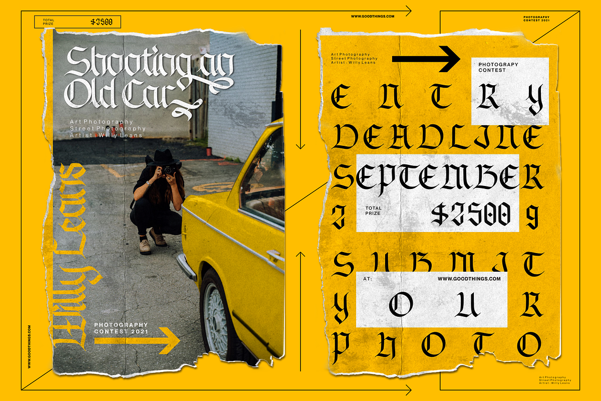 Ganghoods Font, a Blackletter Font by Allouse Studio (Photo 10 of 11)