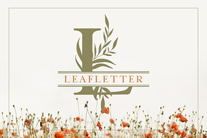 Leafletter Monogram Font Kit