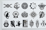 Witchcraft & Celestial Tattoo Design, an Object Graphic by Retouchlab (Thumbnail 3 of 3)