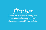 Stereotype - Sans Serif Font, a Sans Serif Font by Mightyfire (Thumbnail 3 of 3)