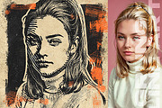 Grungy Line Art Photo Effects, an Action Add-On by Amorjesu.com (Thumbnail 17 of 25)