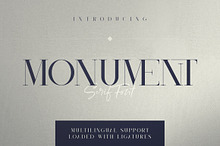 Monument - All Caps Serif Font
