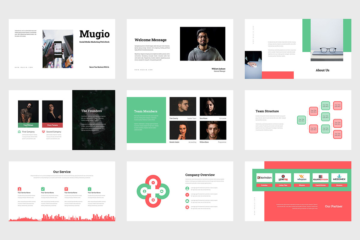 Mugio : Media Strategy Google Slides, a Presentation Template by Punkl Camp (Photo 2 of 9)