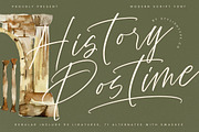 History Postime Modern Script Font, a Script Font by stylishtype.co (Thumbnail 1 of 20)
