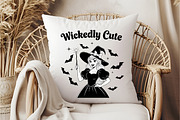 Halloween Vintage Witch Wickedly Cut, an Illustration by DreamCafeArt (Thumbnail 6 of 7)