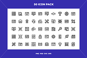 Web design icons, an Outline Icon by Wencory (Thumbnail 1 of 2)