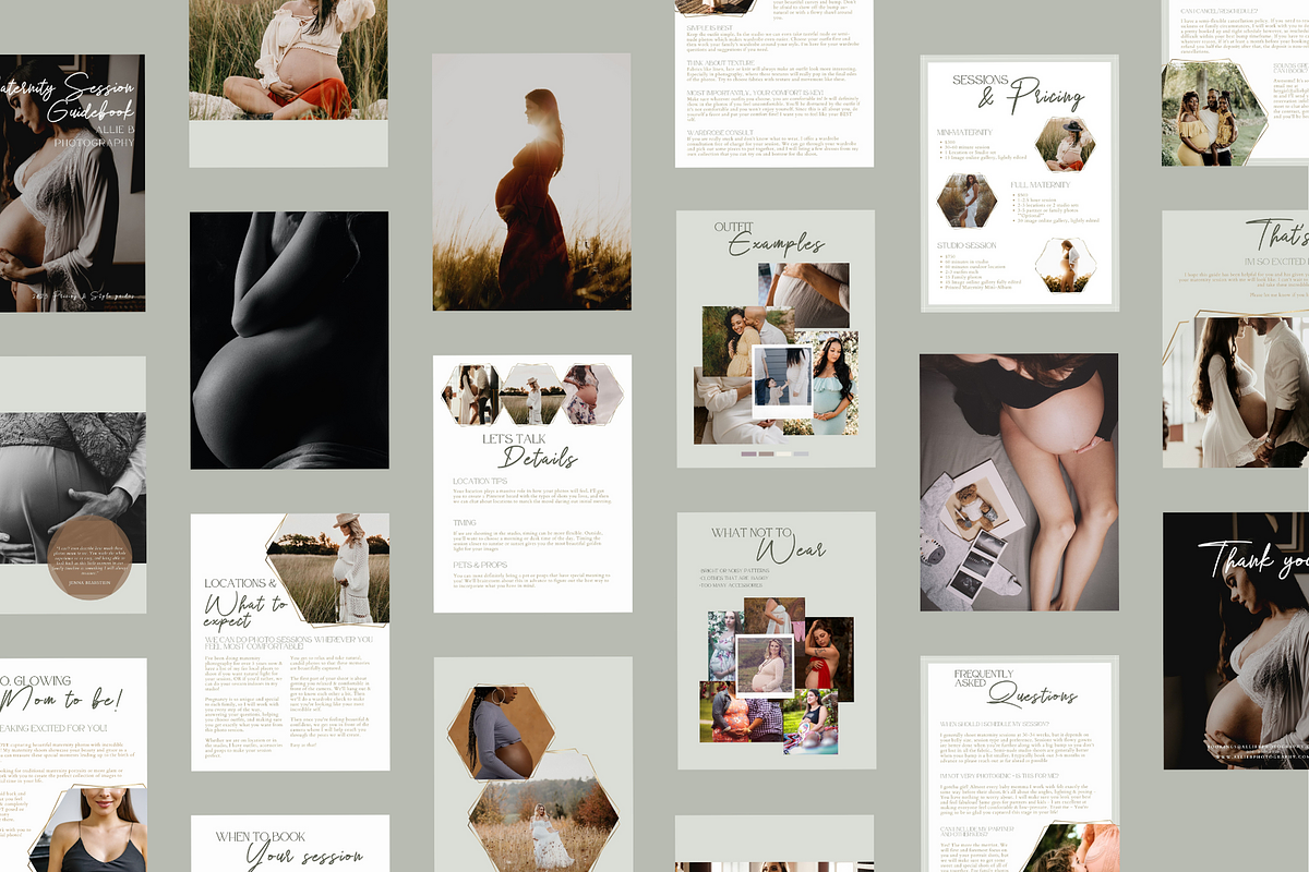 GOLD Maternity Photography Guide, a Magazine Template by Signature Edits (Photo 2 of 11)