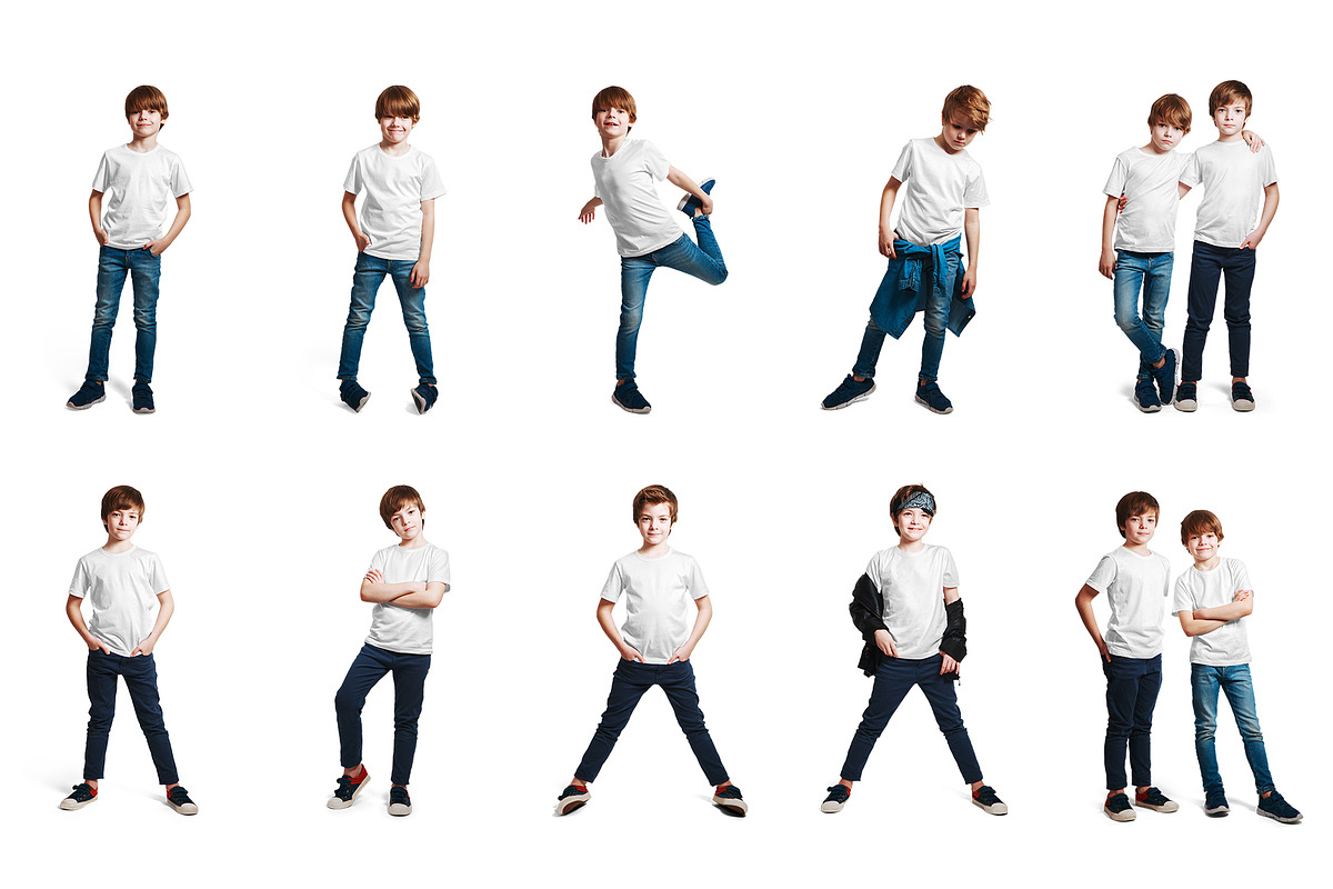 Mixed Kids T Shirt Mockups Vol2, a Shirt Mockup by Hi, Mock-Up! (Photo 14 of 15)