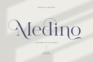 Medino // Modern Stylish Serif, a Serif Font by BrandSemut