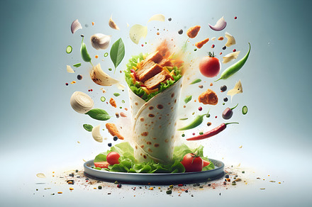 Vibrant Turkish Chicken Doner