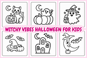 Witchy Vibes Halloween For Kids, a Seasonal Illustration by Coco Bloom (Thumbnail 1 of 3)