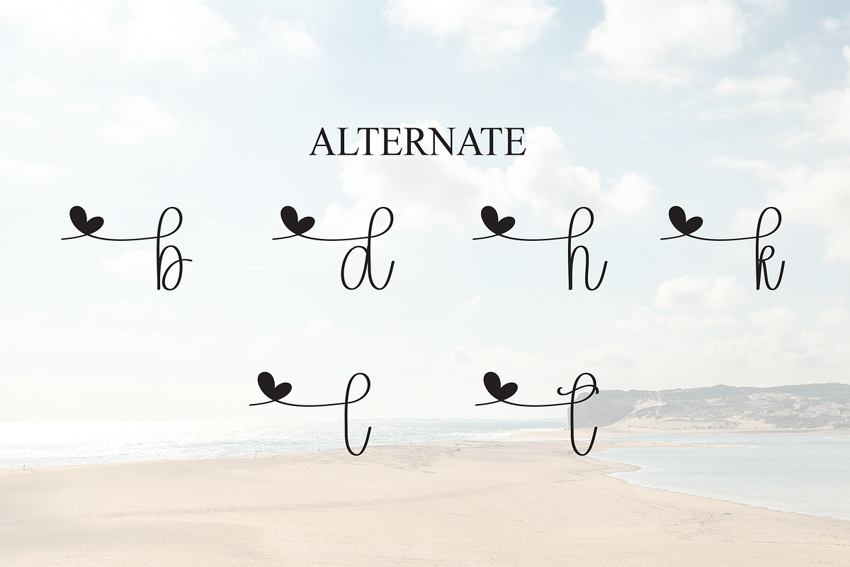 Beach | Script Font, a Handwritten Font by Scratchones (Photo 8 of 9)